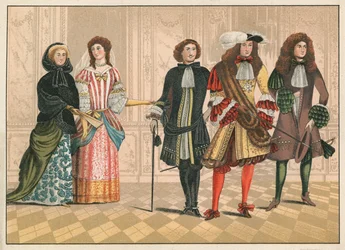Personen van aanzien, mogelijk Duits, ca. 1680 (chromolitho)