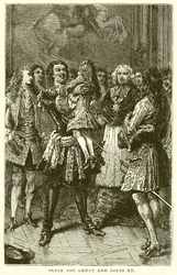 Peter de Grote en Lodewijk XV