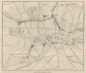 Plan van de Metropolitan Railway