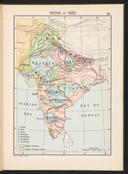 Plaat uit Historische Atlas van India