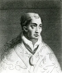 Paus Johannes VIII (820-82) (gravure)