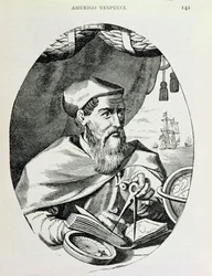 Portret van Amerigo Vespucci (1454-1512) uit 