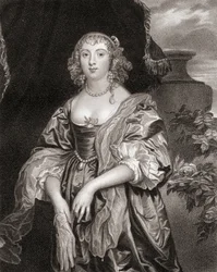 Portret van Anne Carre, Gravin van Bedford, uit Lodges British Portraits