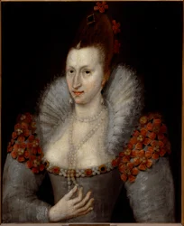 Portret van Anna van Denemarken