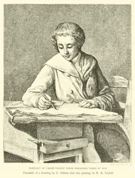 Portret van Carle Vernet op veertienjarige leeftijd