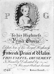 Portret van George III, prent gemaakt door Francois Movellon de la Cave, 1804