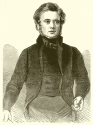 Portret van John Bright in 1843