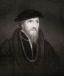 Portret van Sir Anthony Denny, uit Lodges British Portraits, 1823