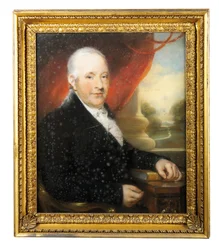 Portret van William Cookson, begin 18e eeuw