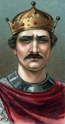 Portret van Willem I de Veroveraar (1027-1087), hertog van Normandië en eerste Normandische koning van Engeland - Uit de serie «Leaders of Men» - Chromolithografie - Engelse school, 20e eeuw