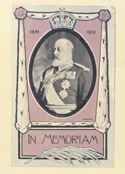 Ansichtkaart ter herdenking van de dood van Edward VII, c.1910