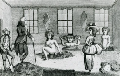 Voorbereiding van een modderbad