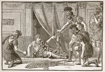 Pretoriaanse garde begroet Claudius als Imperator