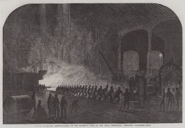 Proces van het Rollen van Pantserplaten voor Hare Majesteits Schepen bij de Atlas Staalfabriek, Sheffield