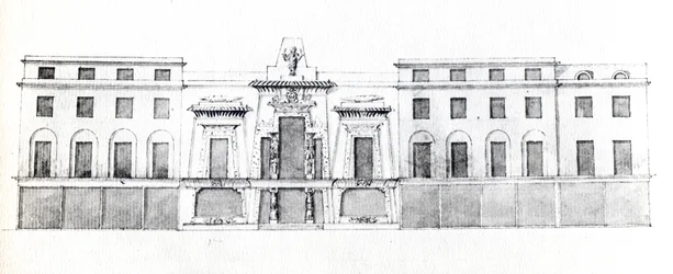 Voorstel voor de Egyptische Hal, Picadilly, 1810