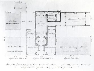 Voorgestelde Plattegrond voor de Egyptische Hal, Picadilly, 1810