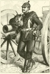 Pruisische artillerist, oktober 1870