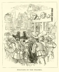 Puriteinen in de schandpaal