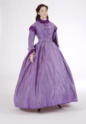 Paarse dagjurk, 1860s