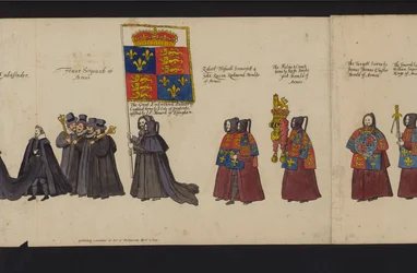 Begrafenisstoet van koningin Elizabeth I