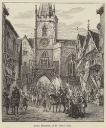 Koningin Elizabeth bij St John