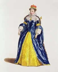 Koningin Mary I (1516-58) van Engeland in 1554