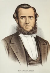 Rev. Roger Price, illustratie uit De Geïllustreerde Editie van het Leven en de Ontdekkingen van David Livingstone door J. Ewing Richie, uitgegeven door A. Fullarton & Co., 1876