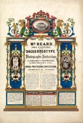 Richard Beards fotografische portretstudio, geopend in Londen op 23 maart 1841