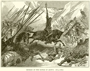 Richard in de Slag bij Azotus