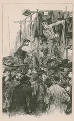 Rivaliserende handelaren in Petticoat Lane