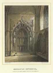 Rochester Kathedraal, deur naar de kapittelzaal