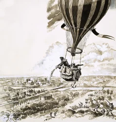 Rolier en Bezier werden tijdens de Eerste Wereldoorlog met een boodschap per ballon gestuurd