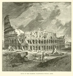 Ruïnes van het Colosseum, Amphitheatrum Flavium, Rome