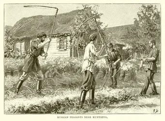 Russische boeren bij Kuntsevo