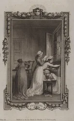 Scène uit Clarissa, door Samuel Richardson