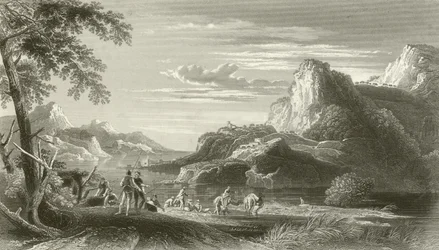 Scène aan de Middellandse Zee (tijd van de kruistochten)