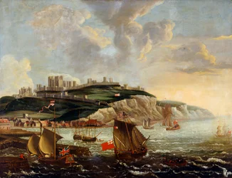 Zeegezicht met Dover Castle