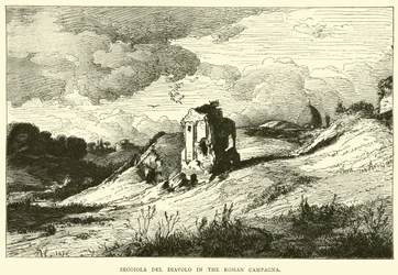 Seggiola del Diavolo in de Romeinse Campagna