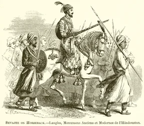 Sevajee te Paard.--Langles, Monumens Anciens et Modernes de l