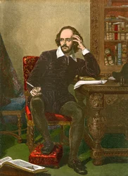 Shakspeare (ingekleurde gravure)