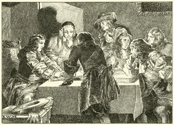 Ondertekening van de Uitnodiging aan Willem van Oranje