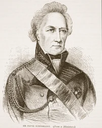 Sir David Ochterlony, illustratie uit Cassells Geïllustreerde Geschiedenis van India door James Grant, uitgegeven 1879