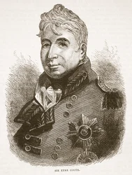 Sir Eyre Coote, illustratie uit Cassells Geïllustreerde Geschiedenis van India door James Grant, uitgegeven 1879