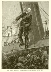 Sir Henry Havelock onder Vuur in de Perzische Golf, 1857