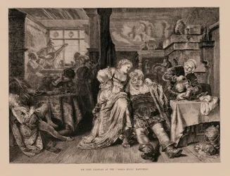 Sir John Falstaff in de "Boar