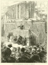 Zitting van de gedelegeerde regering in Bordeaux, december 1870