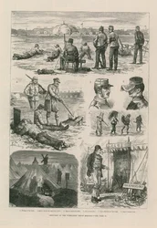 Schetsen bij de Wimbledon Schietwedstrijd