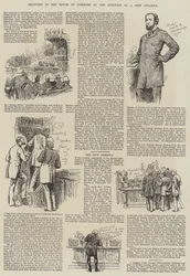 Schetsen in het Lagerhuis bij de verkiezing van een nieuwe voorzitter