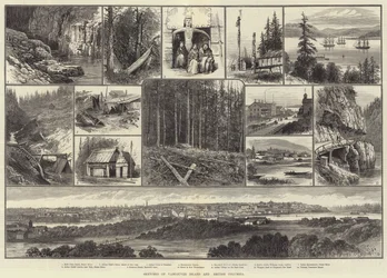 Schetsen van Vancouver Island en British Columbia