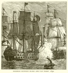 Schermutseling tussen Blake en Van Tromp, 1650
